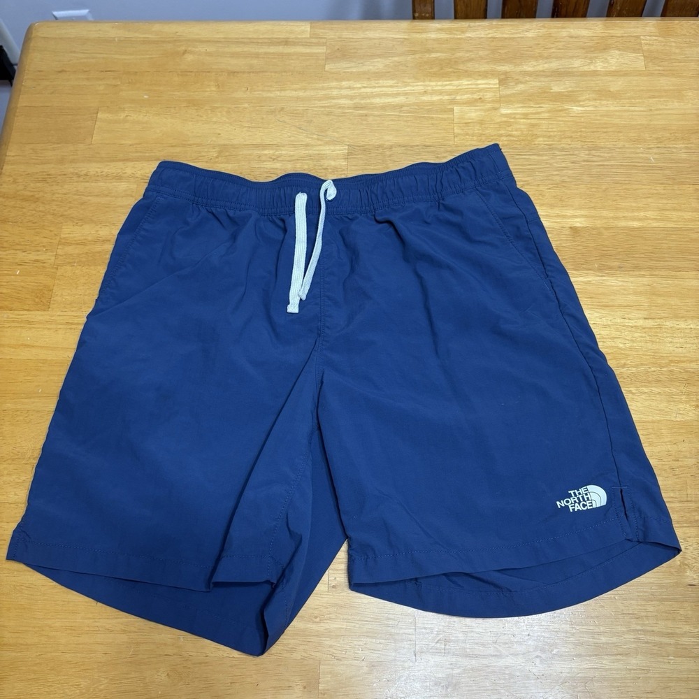 The North Face Shorts Mens Size M 32 Waist FlashDry Athletic Run Walk Navy Blue